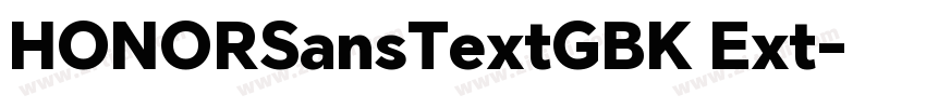 HONORSansTextGBK Ext字体转换